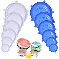 Los mejores  - DigHealth Tapas de Silicona EláSticas- 12 Paquetes de Varios TamañOs de Fundas para Tazones de Silicona- Reutilizable…